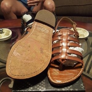Tan sandals